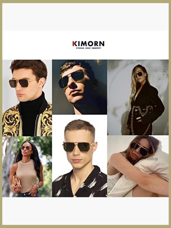 Polarized Sunglasses with Metal Frame, Square Retro Style for Outdoor Activities main image 5